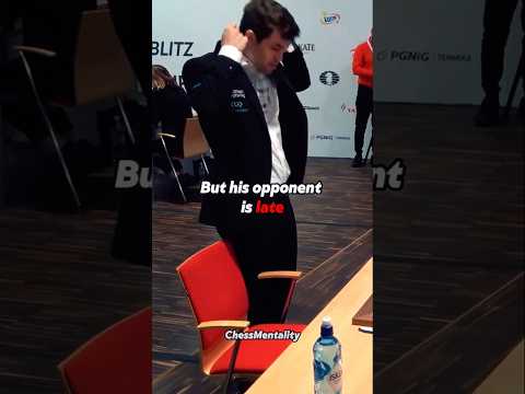 Magnus is not late!! #chess #magnuscarlsen
