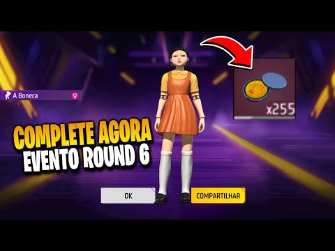 URGENTE! COMO PEGAR A BONECA ROUND 6 MAIS FÁCIL NO NOVO EVENTO DO FREE FIRE, NOVIDADES FREE FIRE