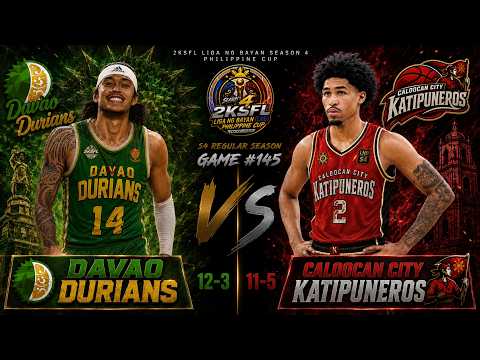 LIVE: DAVAO DURIANS vs CALOOCAN | LNB SEASON 4 PHILIPPINE CUP REGULAR SEASON | AUGUST 1, 2026