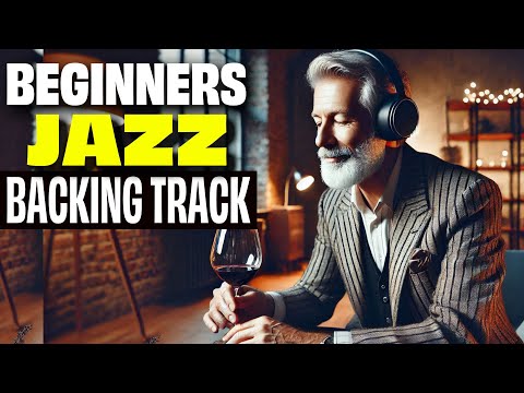 Slow Jazz Backing Track in C for Beginners, for Piano, Drums, Trumpet, Guitar Cocktail Jazz