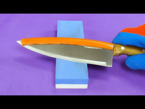 How To Sharpen Old Knife!! Amazing Method !! Razor Sharp