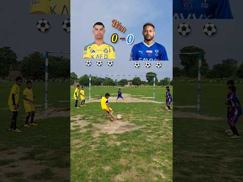 Team Ronaldo vs Team Neymar Jr CHALLENGE #shorts #football #challenge #ronaldo #neymar #trending