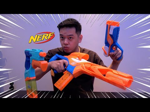 开箱试玩 NERF 的新枪系列！TRICK SHOOT VIDEO! - 开箱 (openbox)