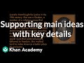 Understanding Main Ideas in Texts