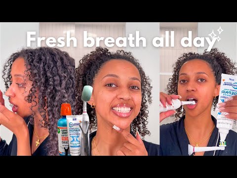 Mouth hygiene tips that TRANSFORMED my hygiene | Tongue scrape, flossing, & fresh breath ALL day |