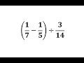 Operations with Fractions and Reciprocals