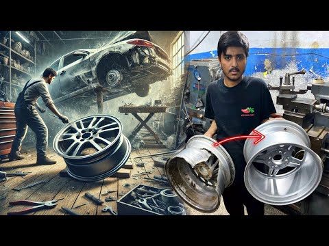 Amazing Technique of Repairing Broken Allory Rim | Restoration Old Alloy Rim of Car | Live Streaming