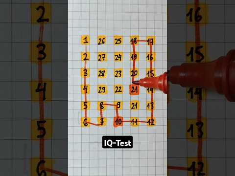 Vẽ một đường nối các số tăng dần đều từ 1 đến 29 #drawing #maths #shorts