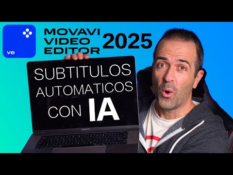 MOVAVI Video Editor 2025  - COMO poner SUBTÍTULOS AUTOMÁTICOS con IA Fácil y Rápido