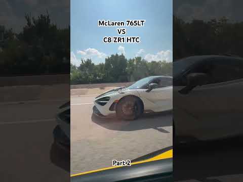 Chevrolet C8 ZR1 vs McLaren 765LT