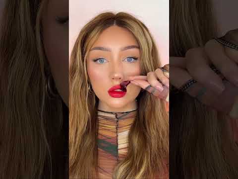 Peeling off 100 layers of Lipstain ? #lipstick #100layers #makeupchallenge #peelofflipstick #makeup