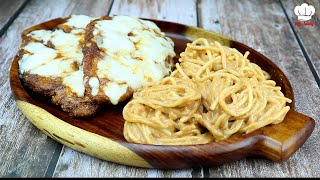 جربت مكرونة كريمي بالدجاج الكريسبي وطلعت خيال😍