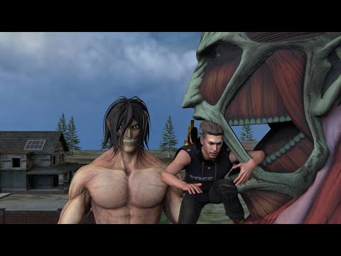 Adam trolling colossal Titan : free fire animation