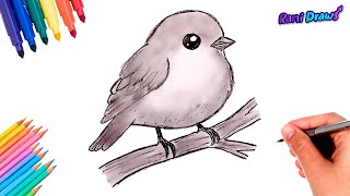 Cómo dibujar un AVE con LÁPIZ - dibujos fáciles Paso a paso