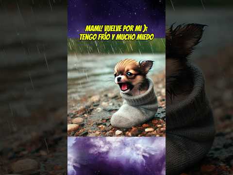 El perrito que dejaron en un calcetín 🧦😔💔 #chihuahua #babyanimal #mascotas #perros