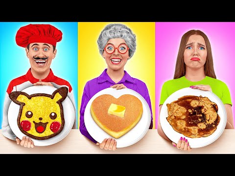 Me vs Grandma Cooking Challenge | Kitchen Hacks and Recipes by Mega DO Challenge