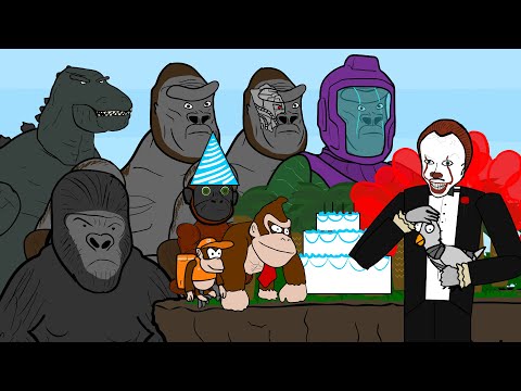 La Fiesta de Cumpleaños de Mini Kong por el Padrino Pennywise - Parodia Animada // LeMakiro