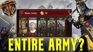 Entire Starting Army? ELITE GRAIL GUARDIANS | Bretonnia vs High Elves - Total War Warhammer 3