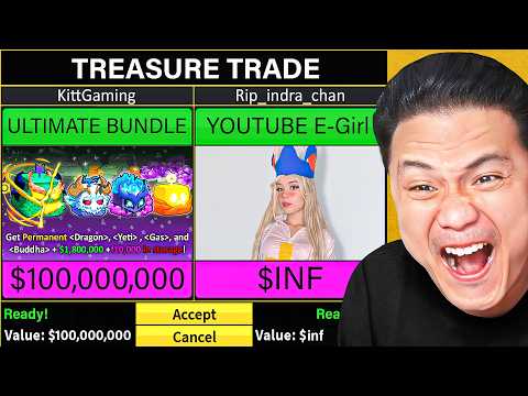 Trading ULTIMATE BUNDLE To Blox Fruits Youtube Streamers