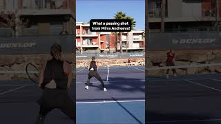 Passing shot Mirra Andreeva! #tennis