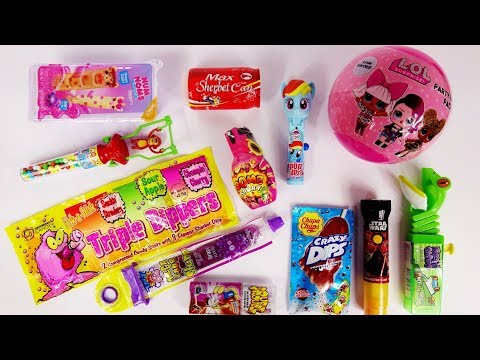 Crazy candy dispensers and candy toy surprises LOL Num Noms Sherbet Slime