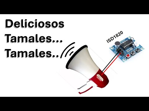 ✅ Grabadora y reproductor de sonido para publicidad callejera ISD1820