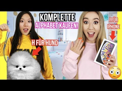 mit BFF BUCHSTABEN Alphabet Challenge (ALLES KAUFEN von A-Z für 24 STUNDEN)