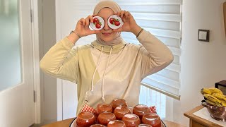 Sessiz vlog/ Kışlık domates sosu yapımı