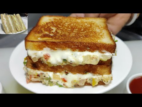 Street Style 3 type Veg Sandwich | वेज सैंडविच | Cheese Sandwich | Sandwich Recipe | Chef Ashok