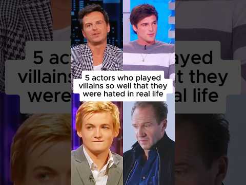 5 actors who played villains so well that they were hated in real life.  #sherlock #gameofthrones