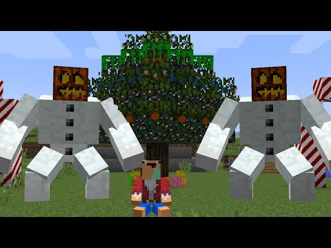 NOOB VS MUTANTES NAVIDEÑOS - NOOB DEFIENDE LA NAVIDAD - MINECRAFT