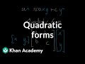 Understanding Quadratic Forms and Vectorization