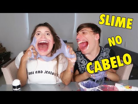 ESTRAGUEI MEU CABELO FAZENDO SLIME 😰