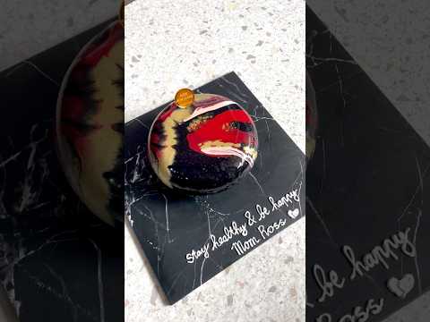 BISA NGACA DI KUE? #cakeultah #cake #cakedecorating #mirrorglazecake #entremetcake #mirrorglaze #kue
