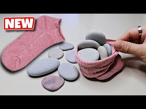 Old Socks And Pebbles! ♻️Great And Cute Idea! 🥰