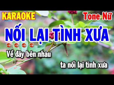 Karaoke Nối Lại Tình Xưa Tone Nữ | Nhạc Sống Beat Cha Cha Dễ Hát | Thanh Hải