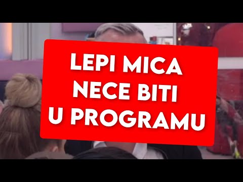 LEPI MICA VISE NECE BITI U PROGRAMU, SAD JAVILI OVO