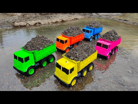 Membersihkan Truk Tronton Pasir Dan Menemukan Mobil Mobilan Truk Molen, Mobil Truk, Excavator, Crane