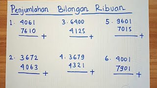 Belajar Penjumlahan Bilangan Ribuan
