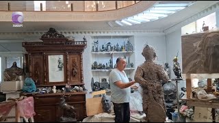 Atəş altında zirzəmidə heykəltaraşlıq nümunələri hazırlayan azərbaycanlılar…
