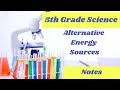 Alternative Energy Sources and Conversion