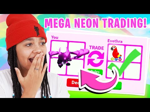 Trading For MEGA NEON DREAM PETS In Adopt Me! Roblox