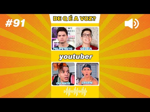 ADIVINHE O YOUTUBER PELA VOZ 91 - Minecraft, Roblox