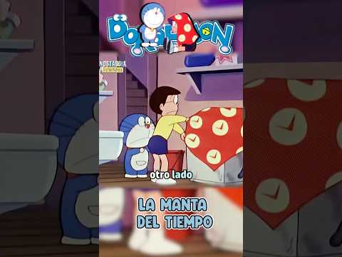 🧣⏳La manta del tiempo | Doraemon #shorts  😂