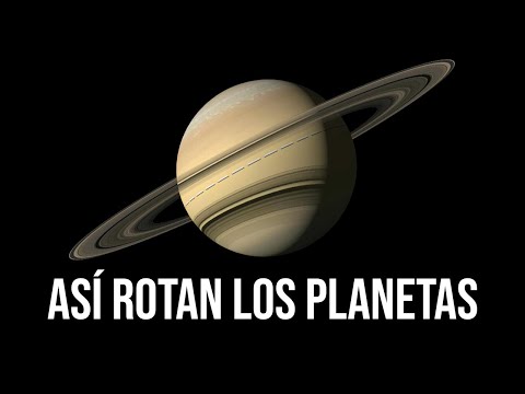 Así rotan los planetas del Sistema Solar