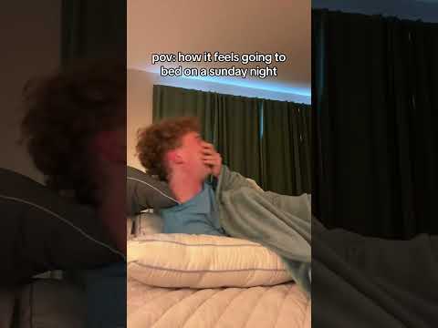 pov: how it feels going to bed on a sunday night