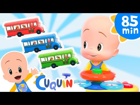 As Rodas do Ônibus colorido 🚌 e mais músicas infantis de Cleo e Cuquin