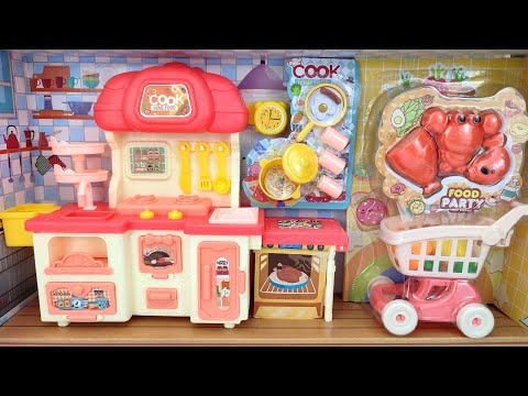 Satisfying with Unboxing & Review Miniature Kitchen Set Toys Cooking Video | ASMR Videos no music