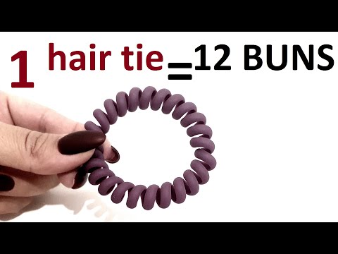 1 Hair tie = 12 BULK BUNS / 1 резинка  = 12 ОБЪЕМНЫХ пучков