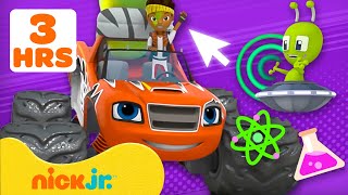 Blaze | 3 HOURS of Blaze Using STEM on Rescue Missions and Adventures! 📏 | Nick Jr. em Português